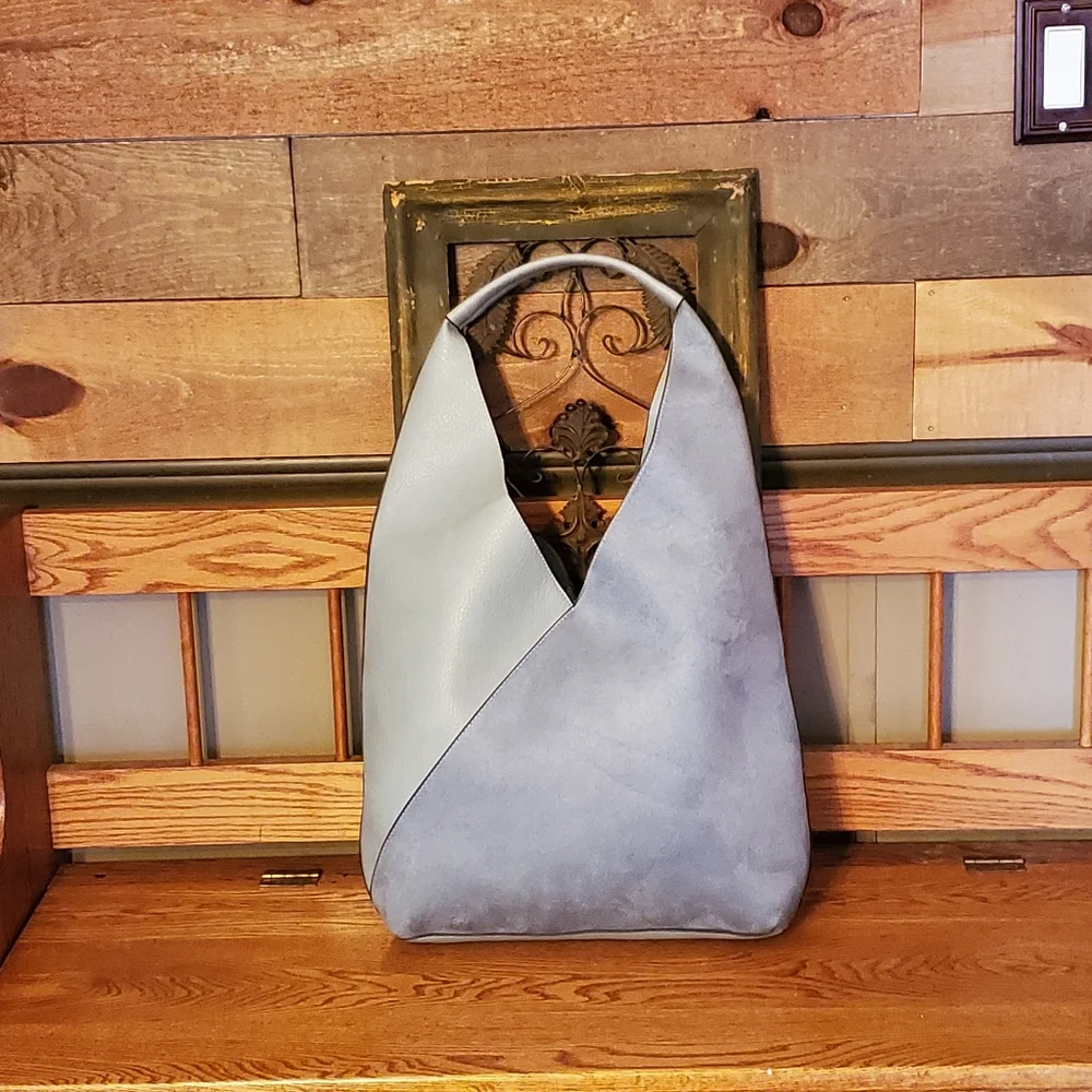 Wonderly Light Blue Oversized Hobo Bag